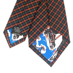 PAUL SMITH Mens Gingham Check Woven Wool Tie Red Green (MSRP $125)