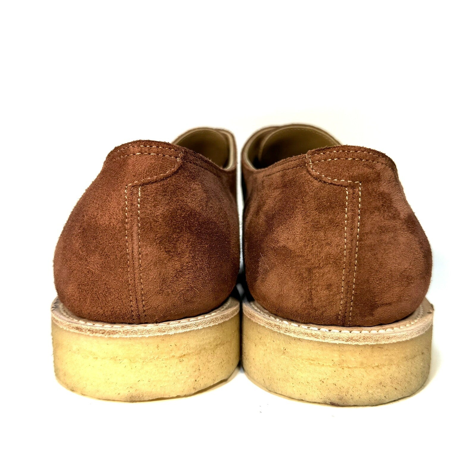 JOHN LOBB Mens William Crepe Suede Monkstrap Shoes Terracotta 7.5 (MSRP $1,780)