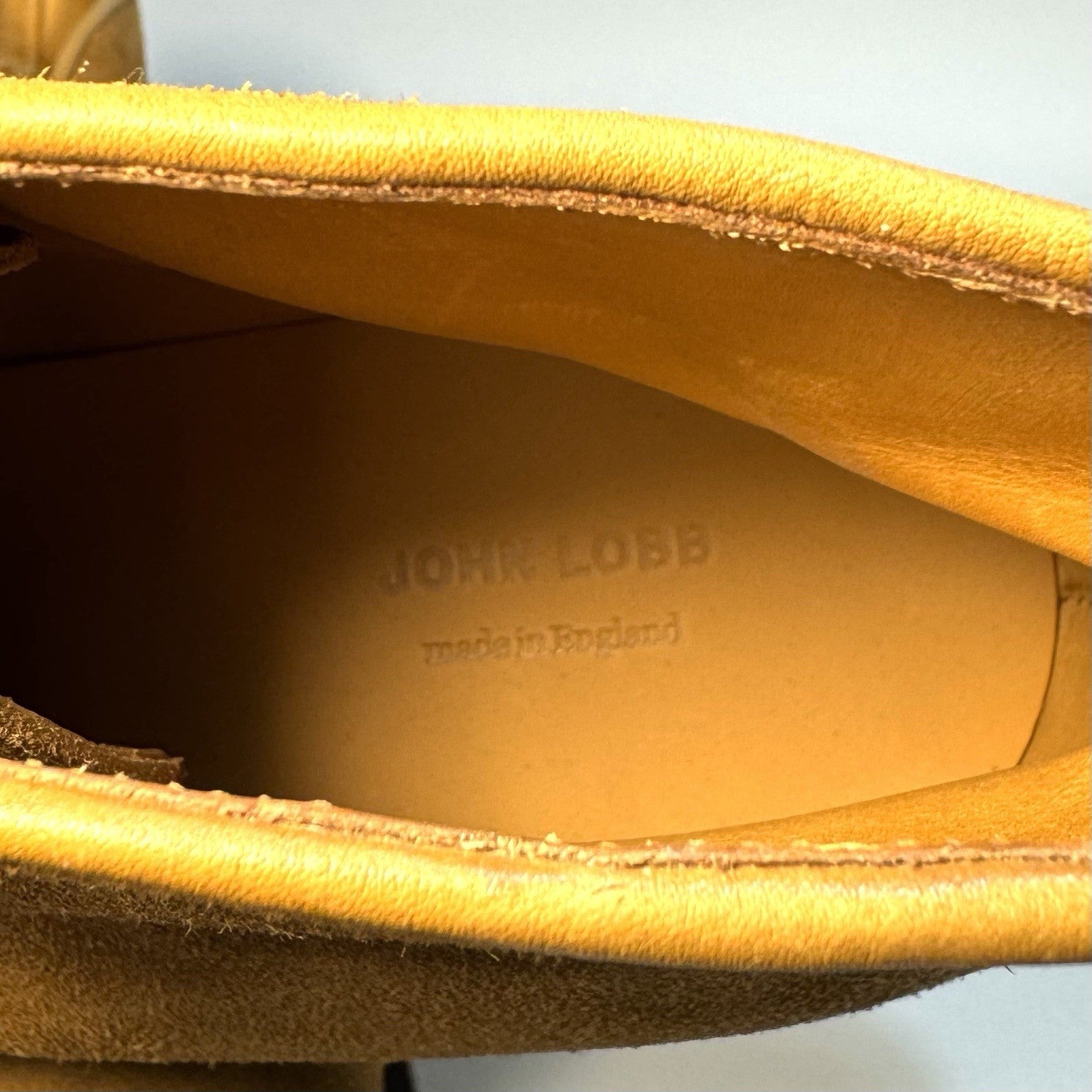 JOHN LOBB Mens Dixter Suede Leather Chukka Boots Tobacco Brown 10 (MSRP $2,050)