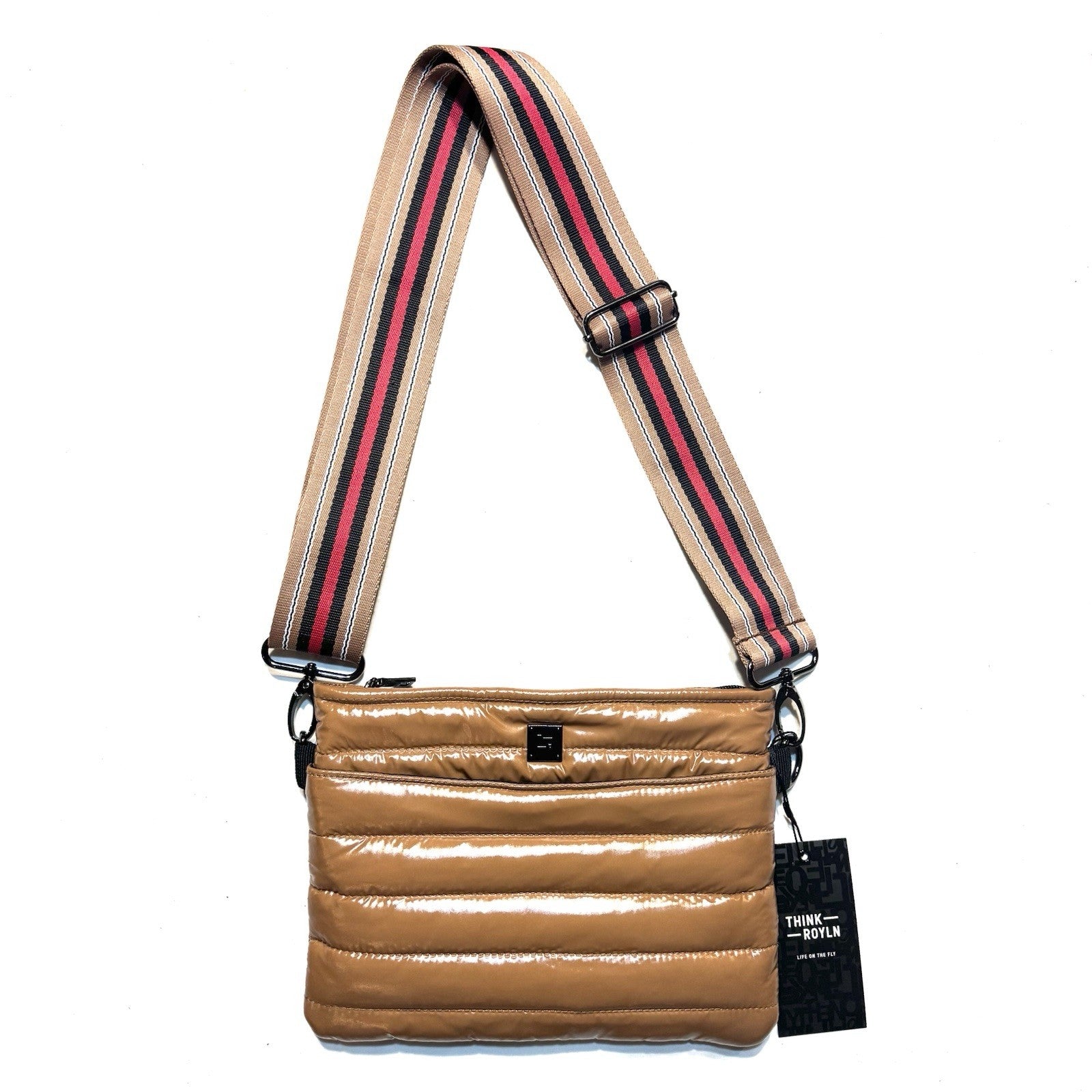 THINK ROYLN Bum Bag 2.0 Shoulder Crossbody Glossy Nude Tan (MSRP $108)
