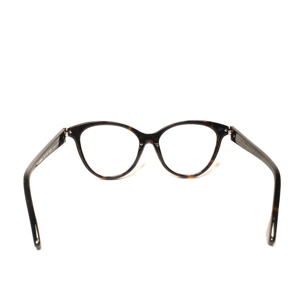 ALICE + OLIVIA Womens St Germain Eyeglasses Frames Tortoise Brown (MSRP $275)