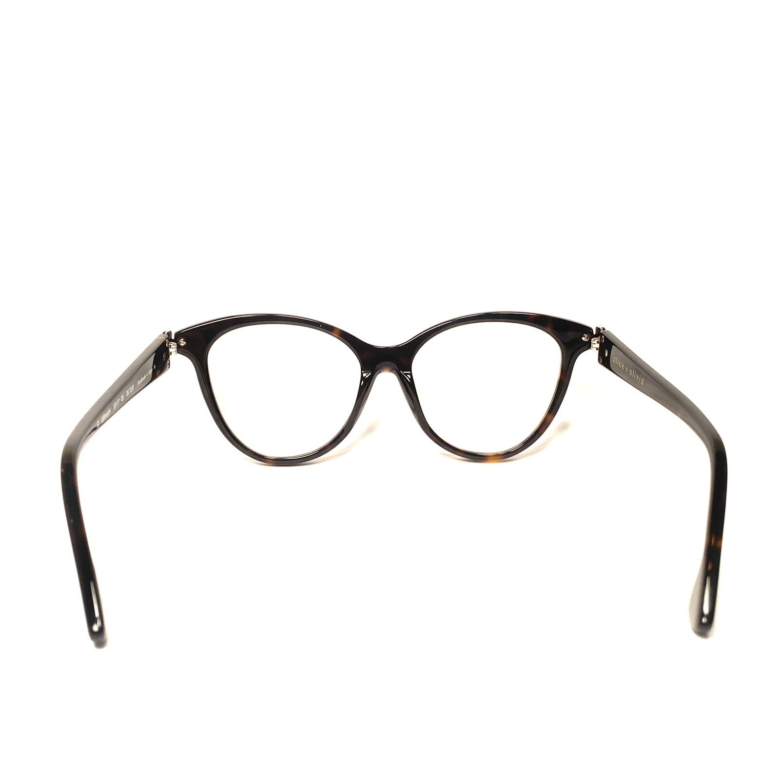 ALICE + OLIVIA Womens St Germain Eyeglasses Frames Tortoise Brown (MSRP $275)