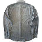 THEORY Mens Irving Arch Flanella Check Button Down Shirt Olive Green (MSRP $225)