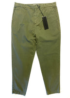 NILI LOTAN Womens Paris Crop Drop Crotch Cotton Pants Clover Green (MSRP $395)