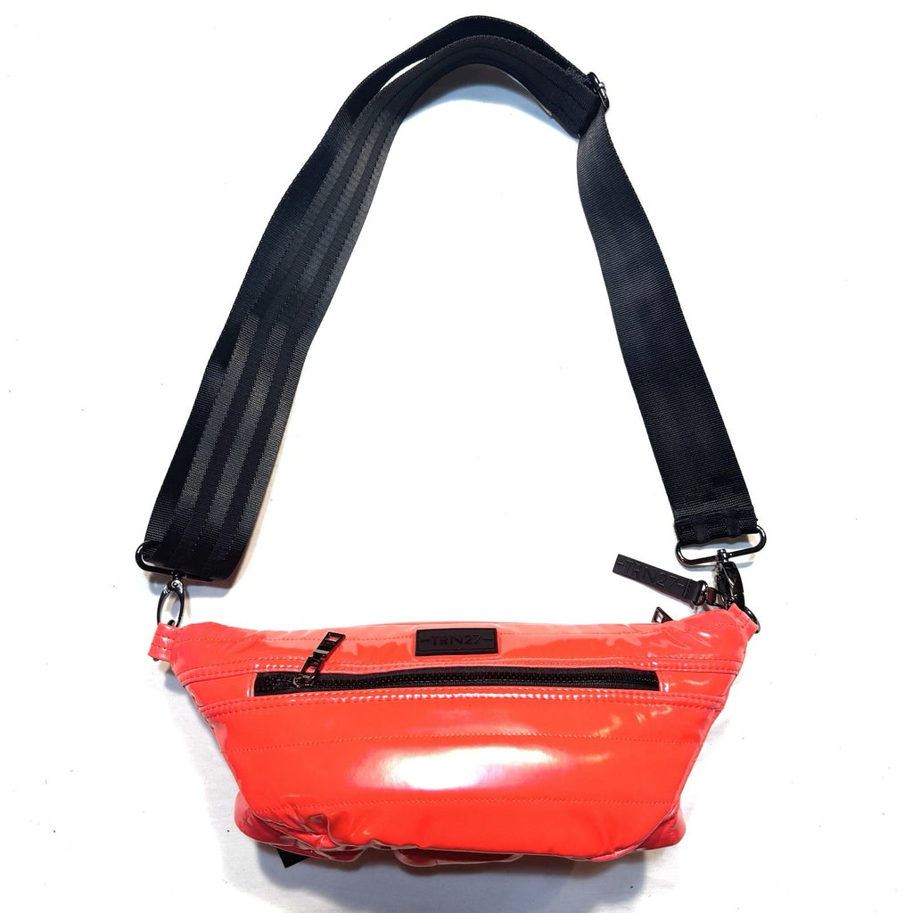 THINK ROYLN Triple Threat Sling Crossbody Bag Patent Poppy Red (MSRP $158)