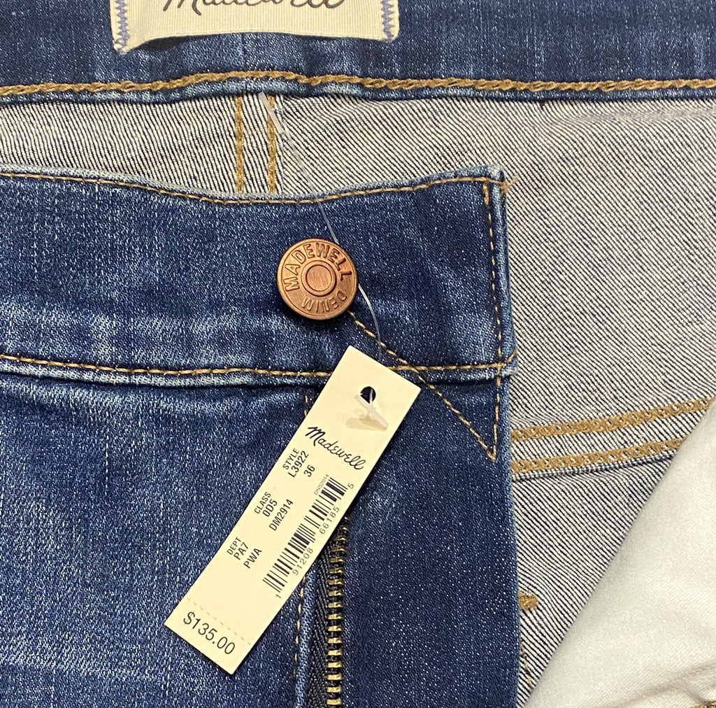 MADEWELL Womens Cali Demi Boot Cut Medium Wash Jeans Blue (MSRP $135)