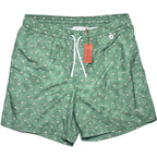 LORO PIANA Mens Bay Boats Print Swim Trunks Shorts Green (MSRP $580)