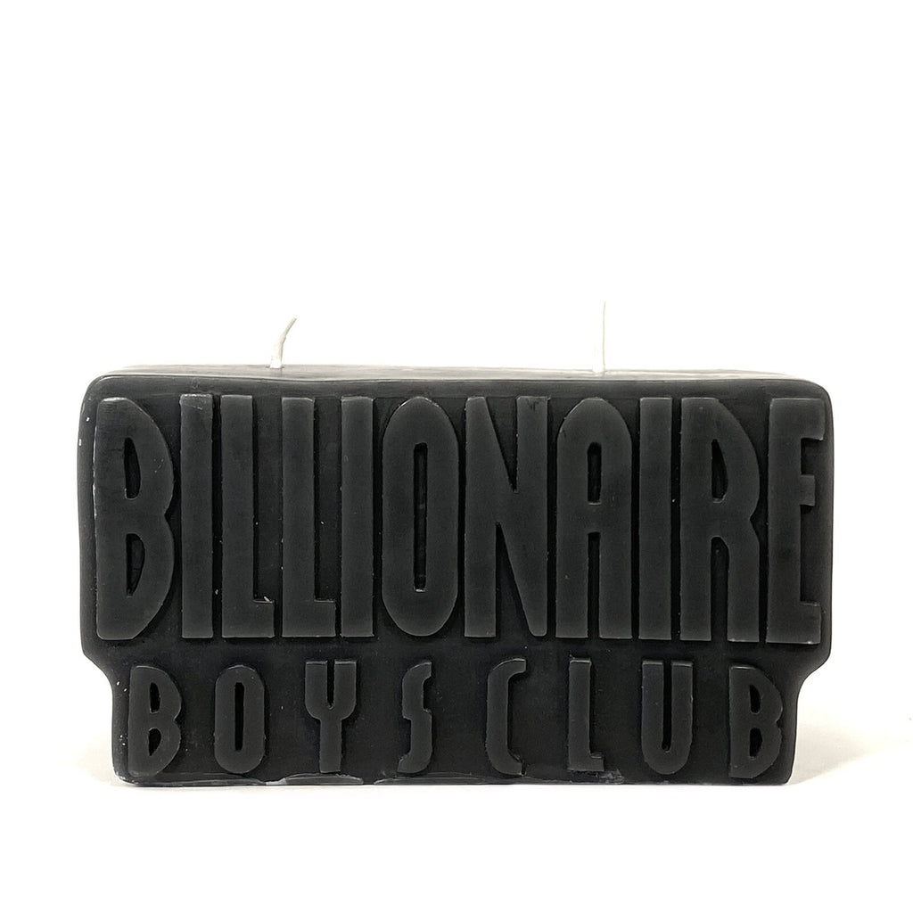 BILLIONAIRE BOYS CLUB Straight Block Logo Vanilla Scented Candle Black -MSRP $65