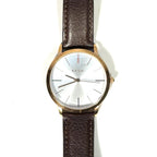 PAUL SMITH Mens Leather Strap Stainless Watch Bronze Brown 38mm (MSRP $325)
