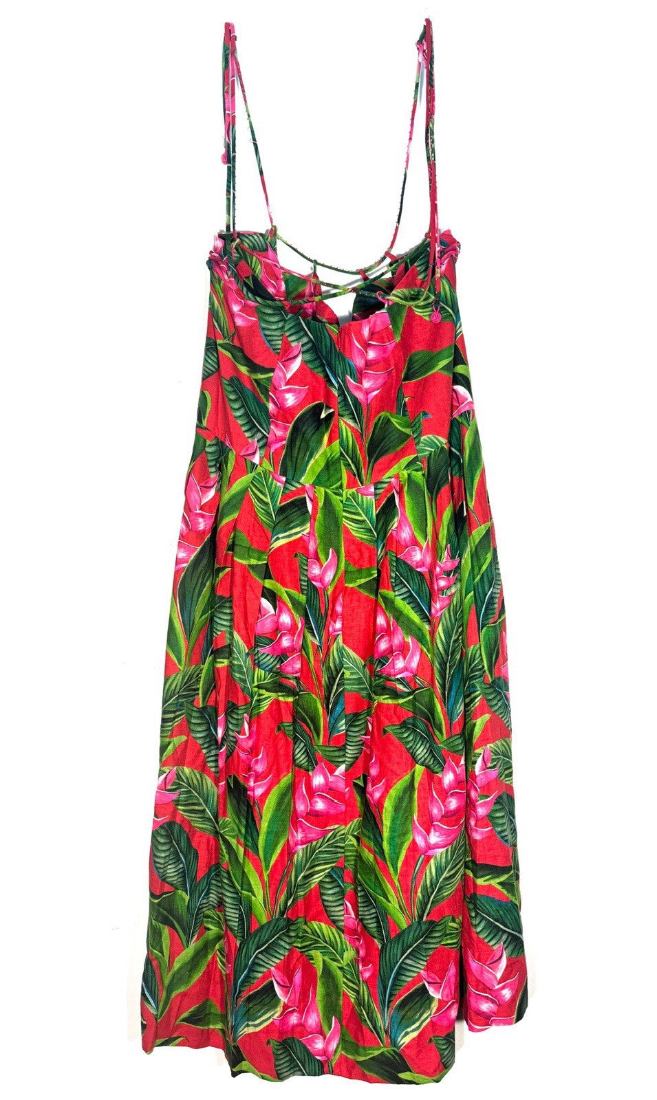 FARM RIO Womens Dream Garden Floral Strappy Maxi Dress Red XL (MSRP $260)