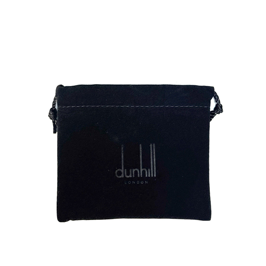 DUNHILL Duke Round Goat Leather ID Tag Key Fob Keychain Brown (MSRP $315)
