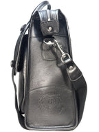 GHURKA Overlander No. 3 Leather Messenger Bag Vintage Black (MSRP $1,795)