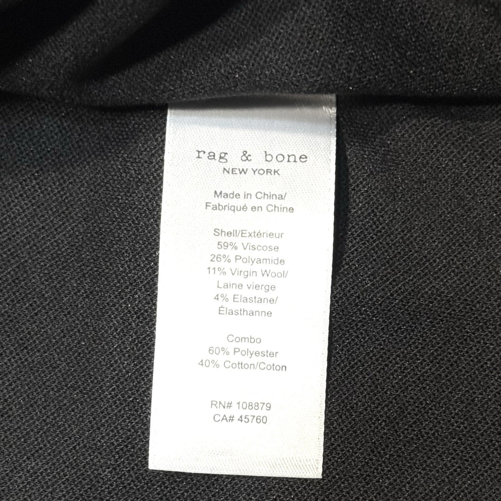RAG & BONE Mens Stanton Manteco Fabric Over Shirt Jacket Black (MSRP $495)