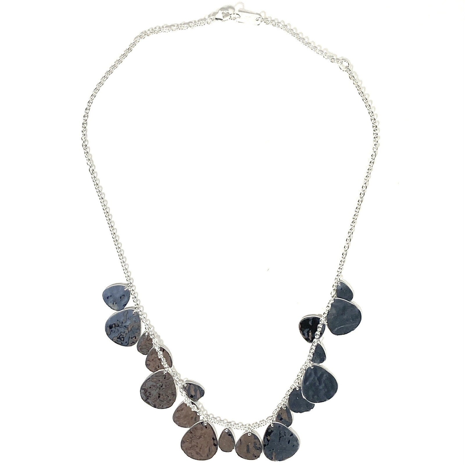 IPPOLITA .925 Silver Classico Hammered Crinkle Short Necklace (MSRP $550)