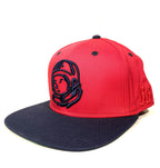 BILLIONAIRE BOYS CLUB Vikings Spaceman Logo Embroidered Snapback Hat Red
