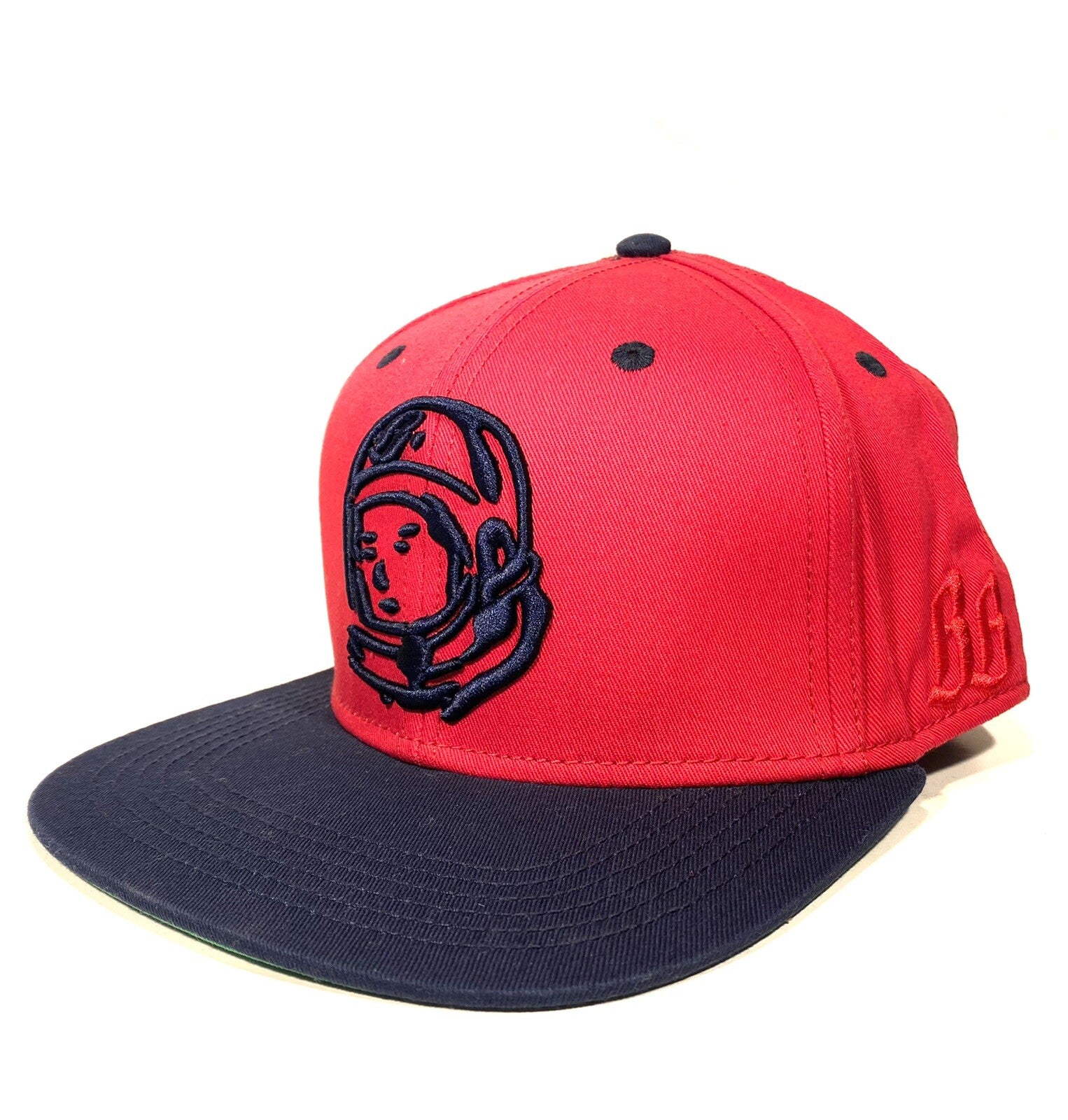 BILLIONAIRE BOYS CLUB Vikings Spaceman Logo Embroidered Snapback Hat Red