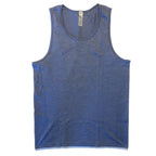 OUTDOOR VOICES Mens Seamless Tank Top Dark Sky Blue (MSRP $52)