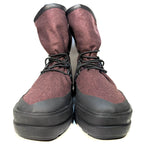ZEGNA Mens Runway Wool Cinched Winter Boots Maroon Red 9 (MSRP $2,195)