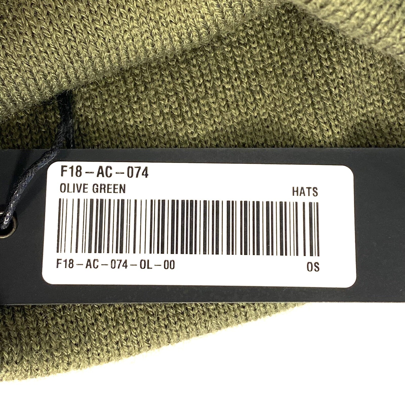 OCTOBERS VERY OWN OVO Knit Acrylic Beanie Cap Hat Olive Green 