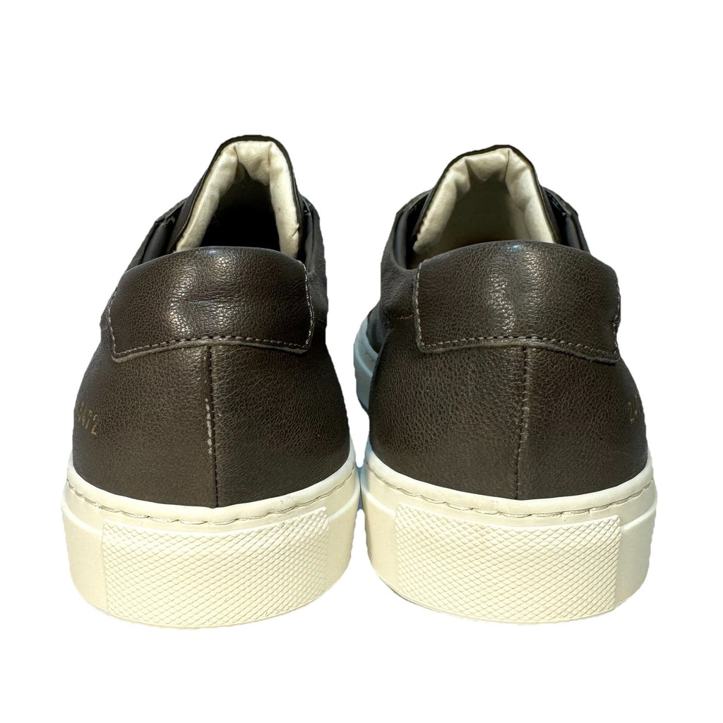 COMMON PROJECTS Mens Summer Achilles Leather Sneakers Dark Grey 41 (MSRP $505)