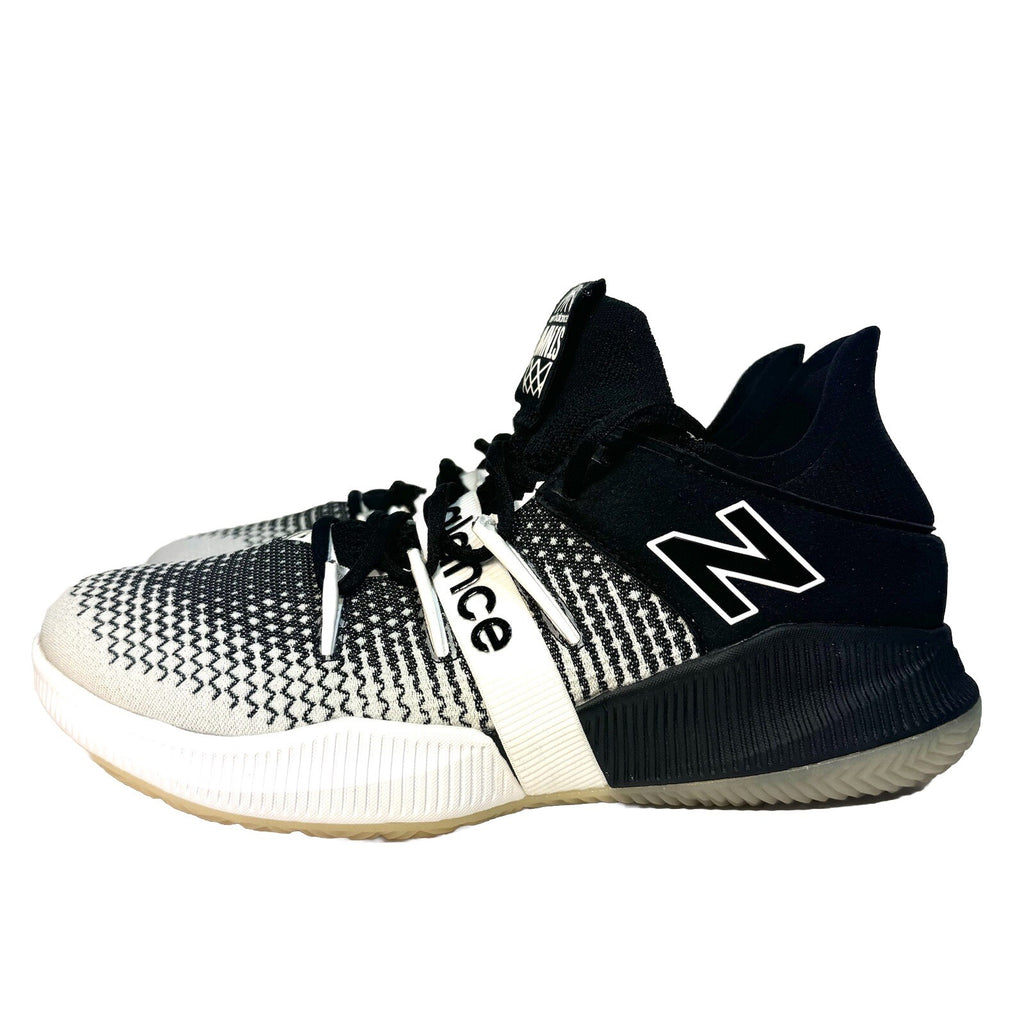 NEW BALANCE Mens Omn1s BBOMNLWB Low Basketball Sneakers Black White (MSRP $140)