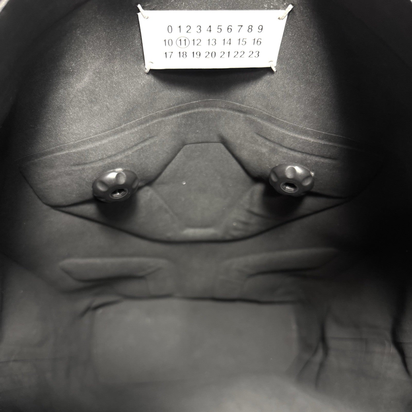 MAISON MARGIELA Mackintosh Solar Panel Roll Top Backpack Black (MSRP $1,760)