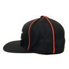 ICE CREAM Billionaire Boys Club Cones Bones Logo 6 Panel Flat Cap Hat Black