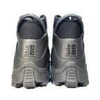 GIVENCHY Mens Mid High Rubber Lace Up 4G Logo Boots Black (MSRP $675)