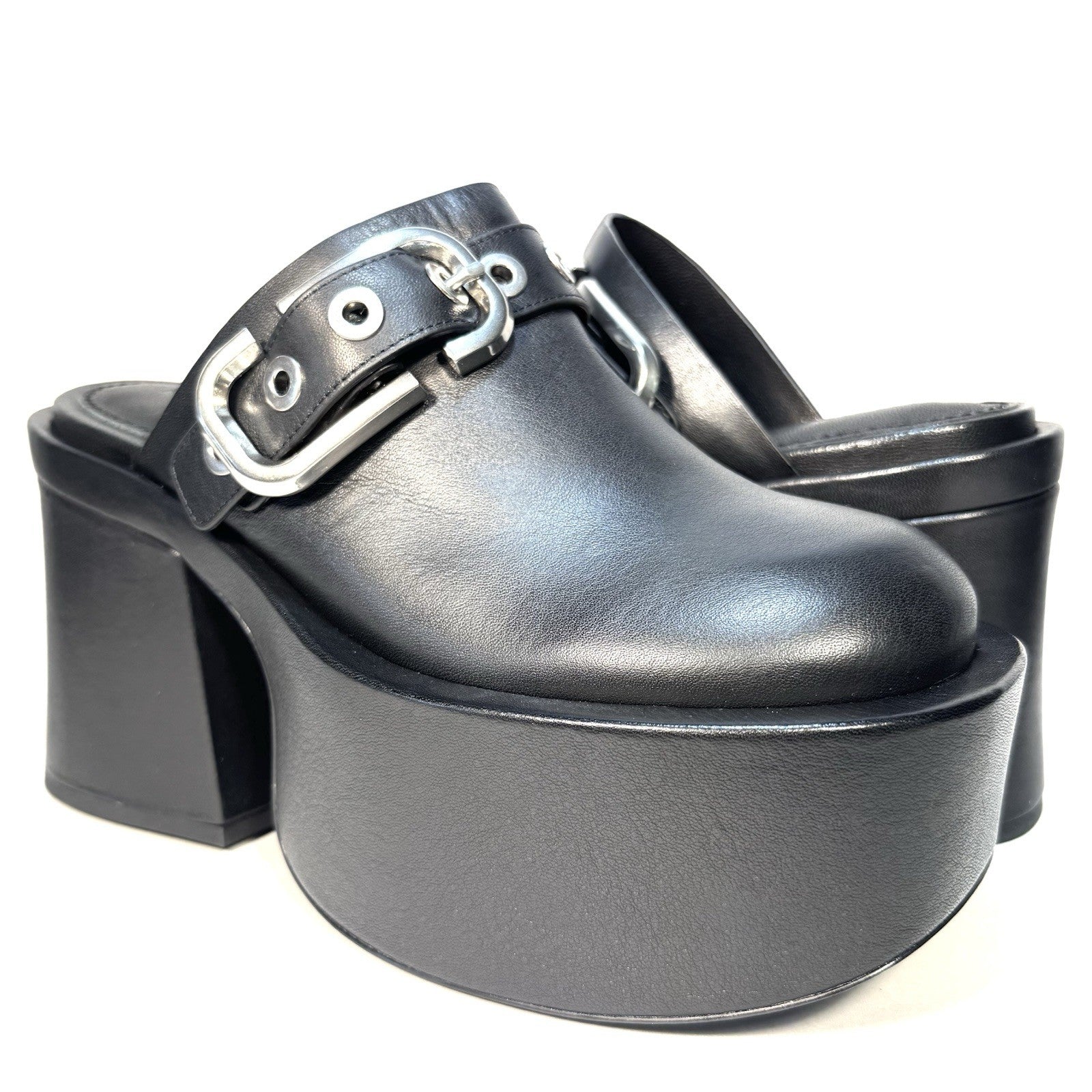 MARC JACOBS Womens The J Marc Platform Leather Clog Black 9 (MSRP $495)