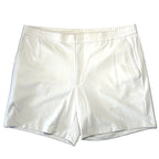 THEORY Mens Curtis Precision Ponte Stretch Shorts Light Cream White (MSRP $195)