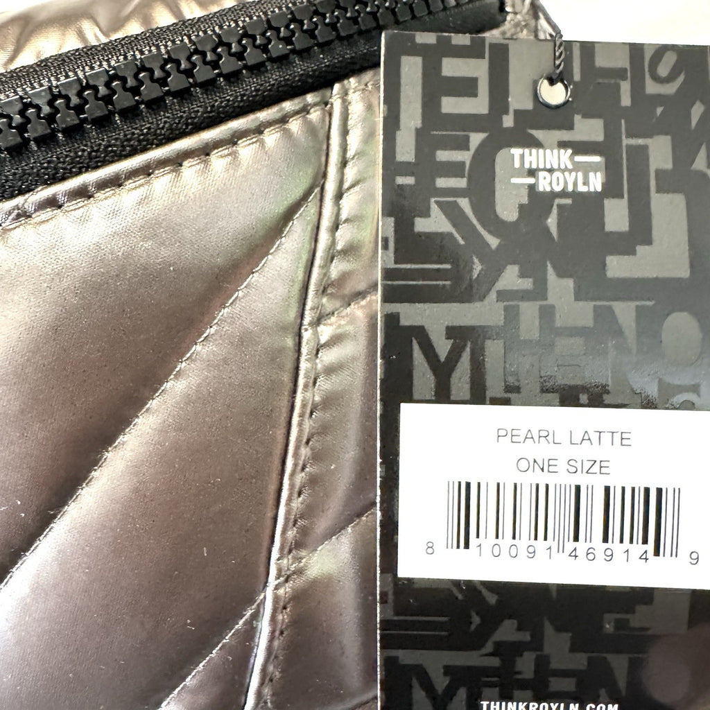 THINK ROYLN Little Runaway Sling Crossbody Bag Pearl Latte Grey (MSRP $128)