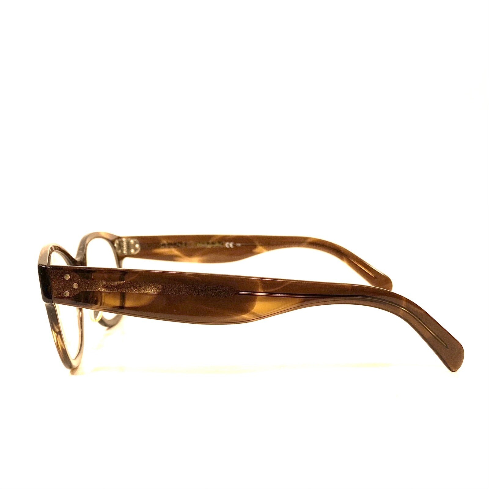 CELINE Womens CL41437/F 07B Oval Eyeglasses Frames Tortoise Brown (MSRP $240)