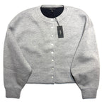 RAG & BONE Womens Abby Scuba Modal Cardigan Jacket Grey (MSRP $398)