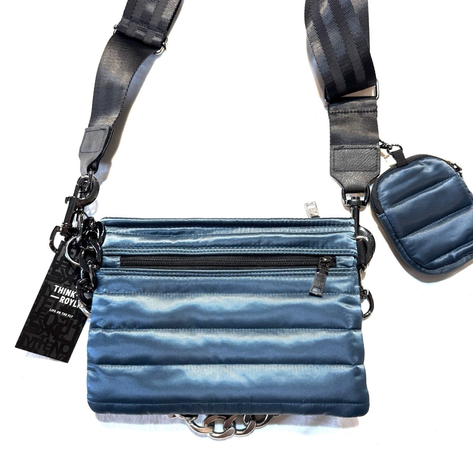 THINK ROYLN Downtown Crossbody Bag Polished Teal Blue (MSRP $148)