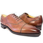 BALLY Scribe Mens Scleyr Cuero Calf Leather Oxford Shoes Brown 12 (MSRP $1,260)