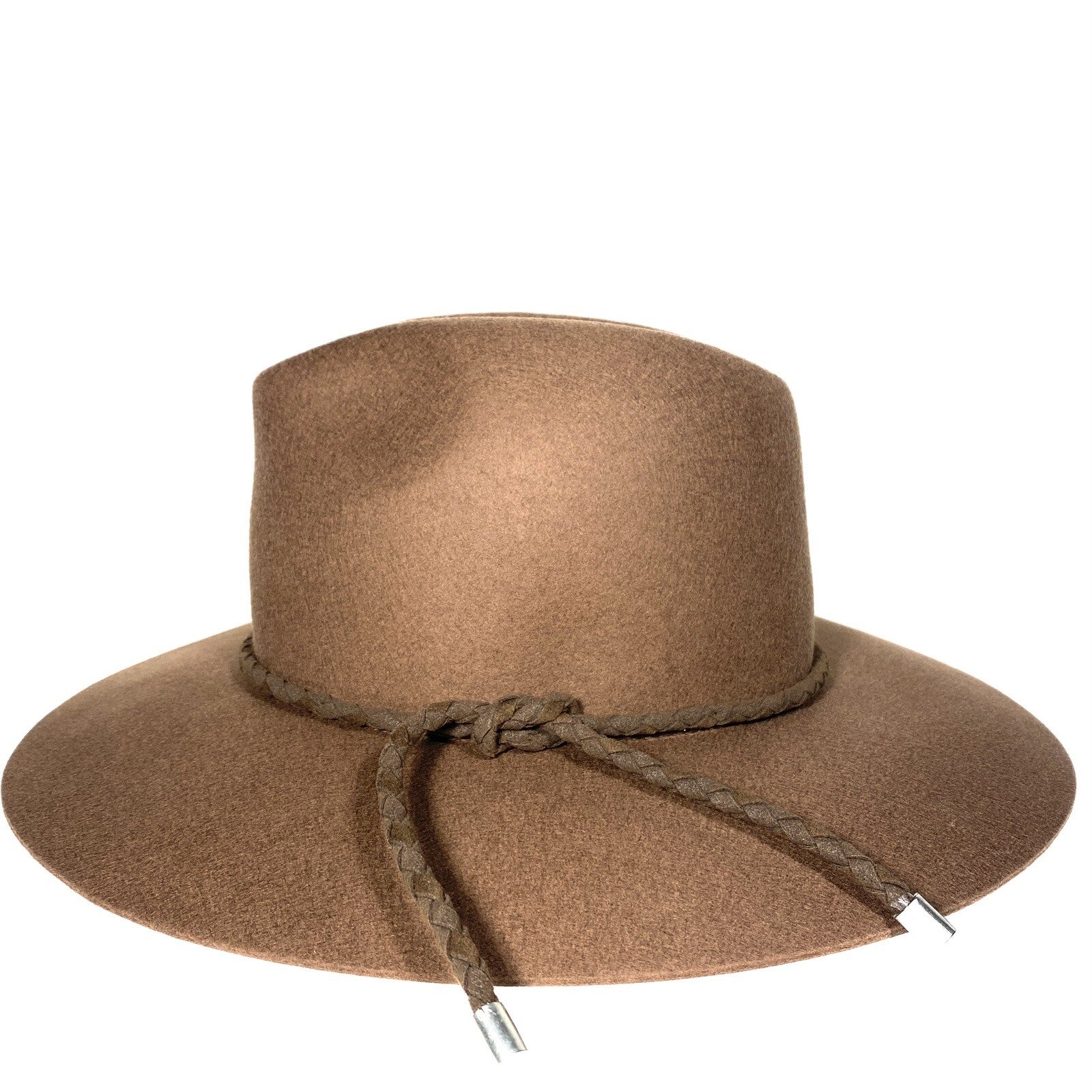 RAG & BONE Womens Valencia Wool Felt Fedora Hat Chestnut Brown (MSRP $295)