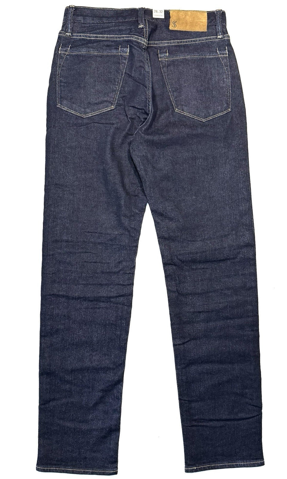 TODD SNYDER Mens Straight Fit Dark Wash Denim Jeans Indigo 28 (MSRP $248)