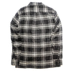 TODD SNYDER Mens Glen Plaid Flannel Two Pocket Camp Shirt Black (MSRP $228)