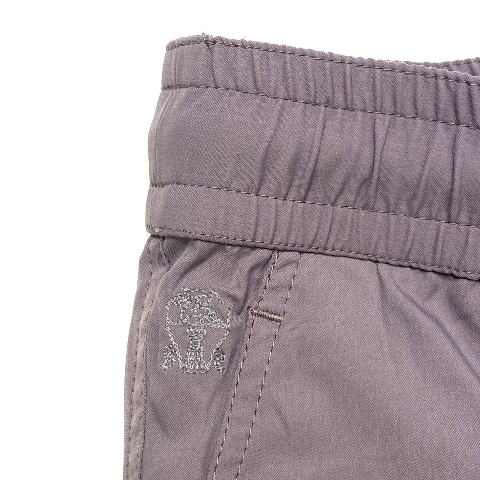 BRUNELLO CUCINELLI Mens Solid Logo Swim Shorts Trunks Purple (MSRP $545)