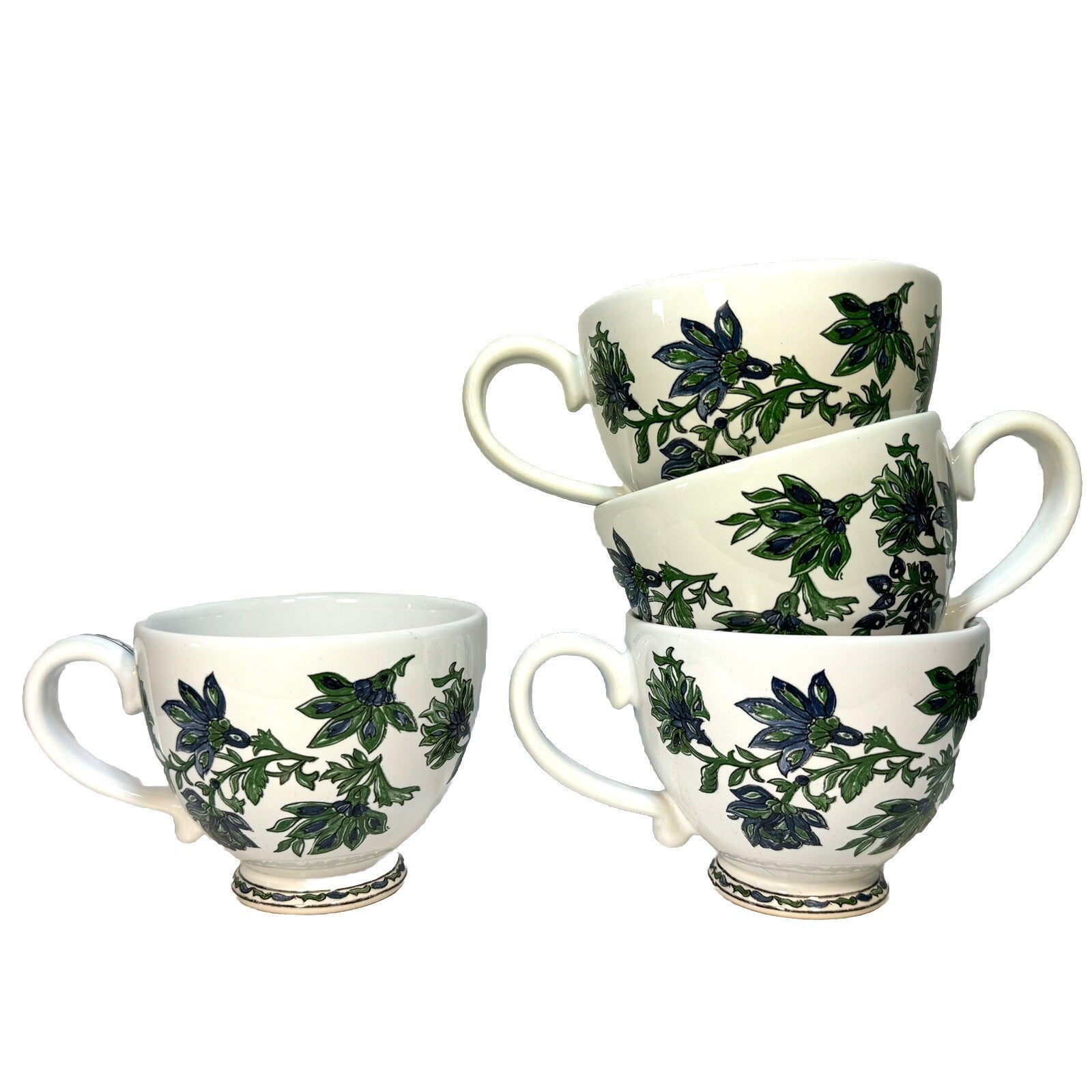JULISKA Veronica Beard Bohemian Vine Coffee Tea Cup Set for 4 (MSRP $176)