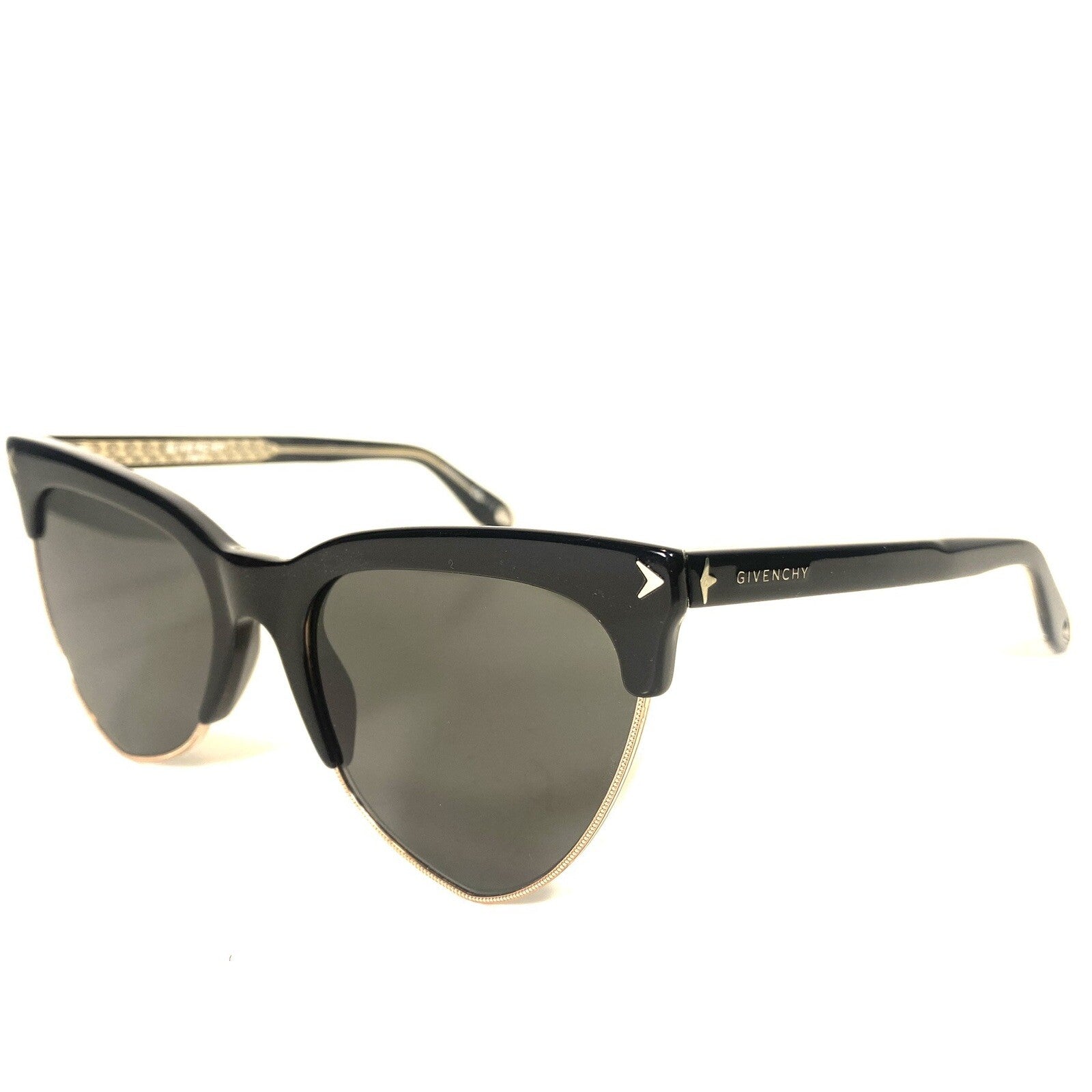 GIVENCHY Womens GV7078 807M9 Polarized Cat Eye Sunglasses Black (MSRP $450)