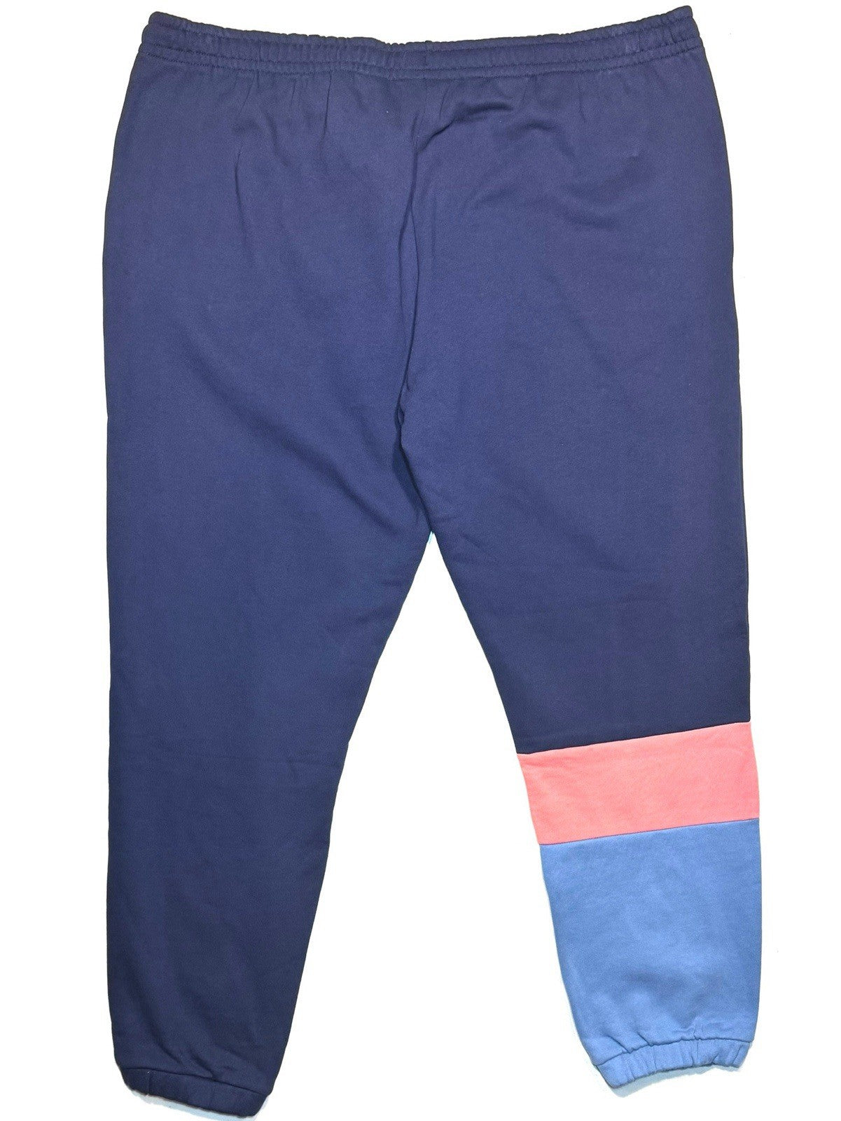 LACOSTE Mens Big and Tall Logo Cotton Color Block Sweatpants Blue 4XL -MSRP $110