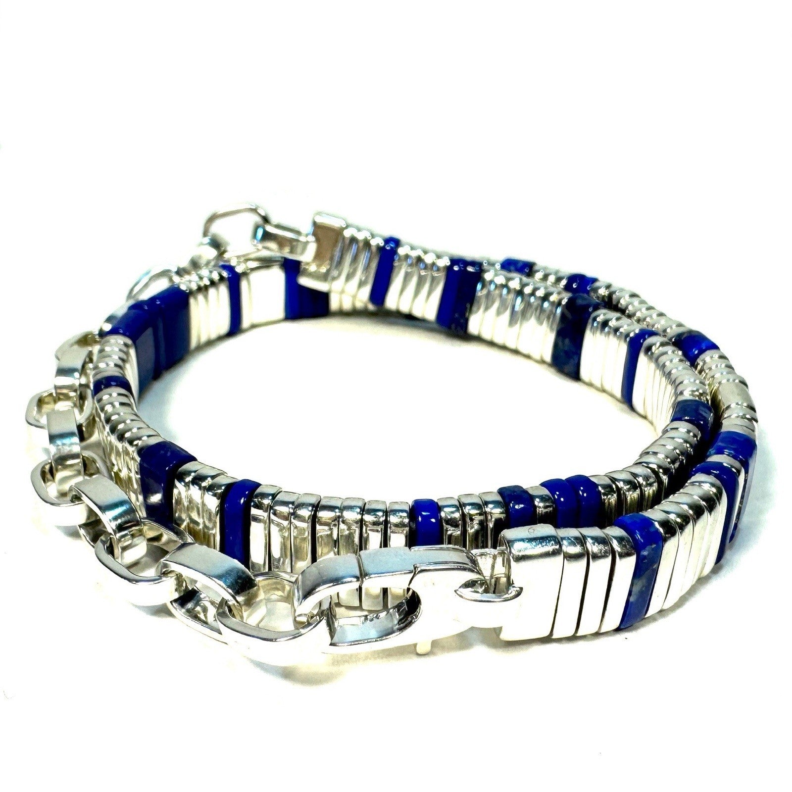 JOHN HARDY Womens .925 Silver Colorblock Lapis Lazuli Enamel Choker Necklace