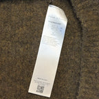 RICK OWENS Mens Maglia Alpaca Turtleneck Sweater Olive Honey Brown (MSRP $1,105)