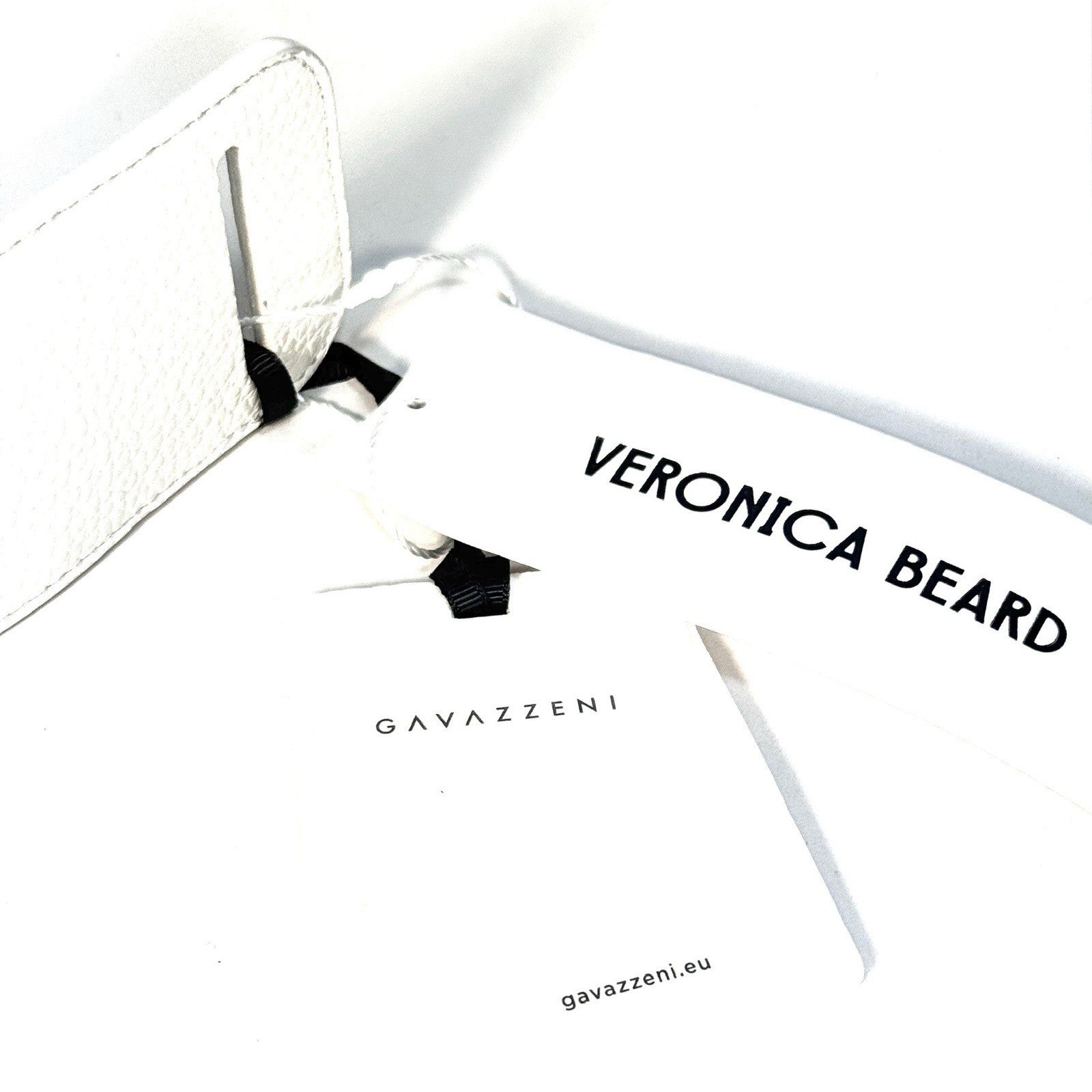 VERONICA BEARD x GAVAZZENI Womens Londra Leather Wrap Belt White (MSRP $180)