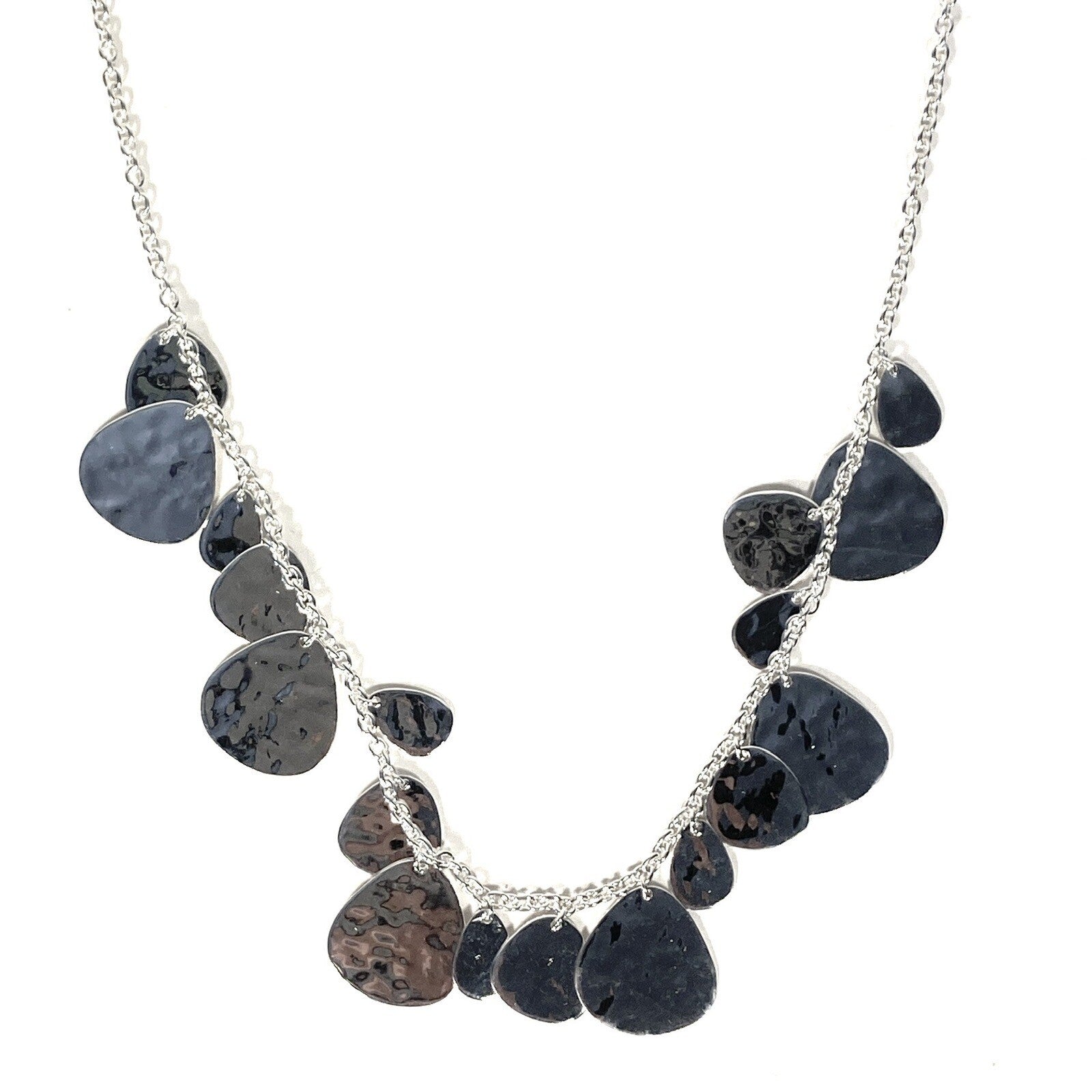 IPPOLITA .925 Silver Classico Hammered Crinkle Short Necklace (MSRP $550)