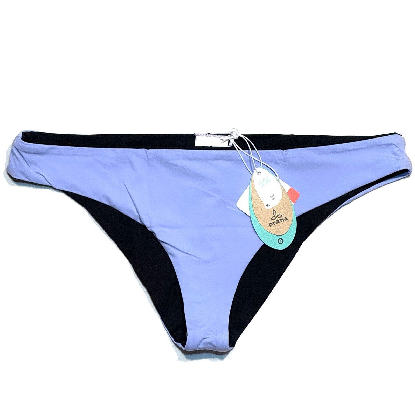 PRANA Womens Gemma Reversible Swim Bikini Bottom Morning Glory Blue (MSRP $55)