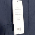 VERONICA BEARD Aldrich Button Linen Sleeveless Mini Dress Navy Blue (MSRP $548)