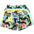 SUNDEK Mens 7in Floral Printed Board Shorts Swim Trunks Multi Black (MSRP $139)