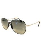 PERSOL Mens 2449 1074/71 Square Sunglasses Black Silver 56mm (MSRP $340)